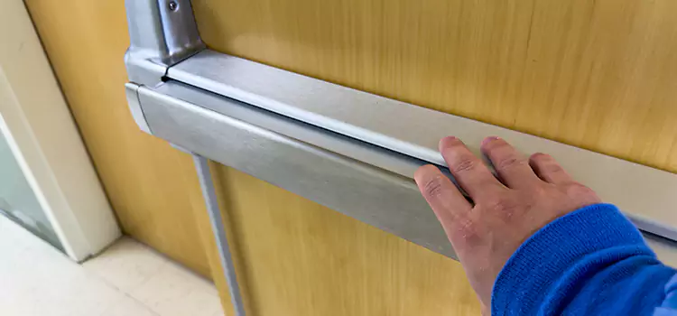 Installing a Push Bar on a Door Hoffman Estates